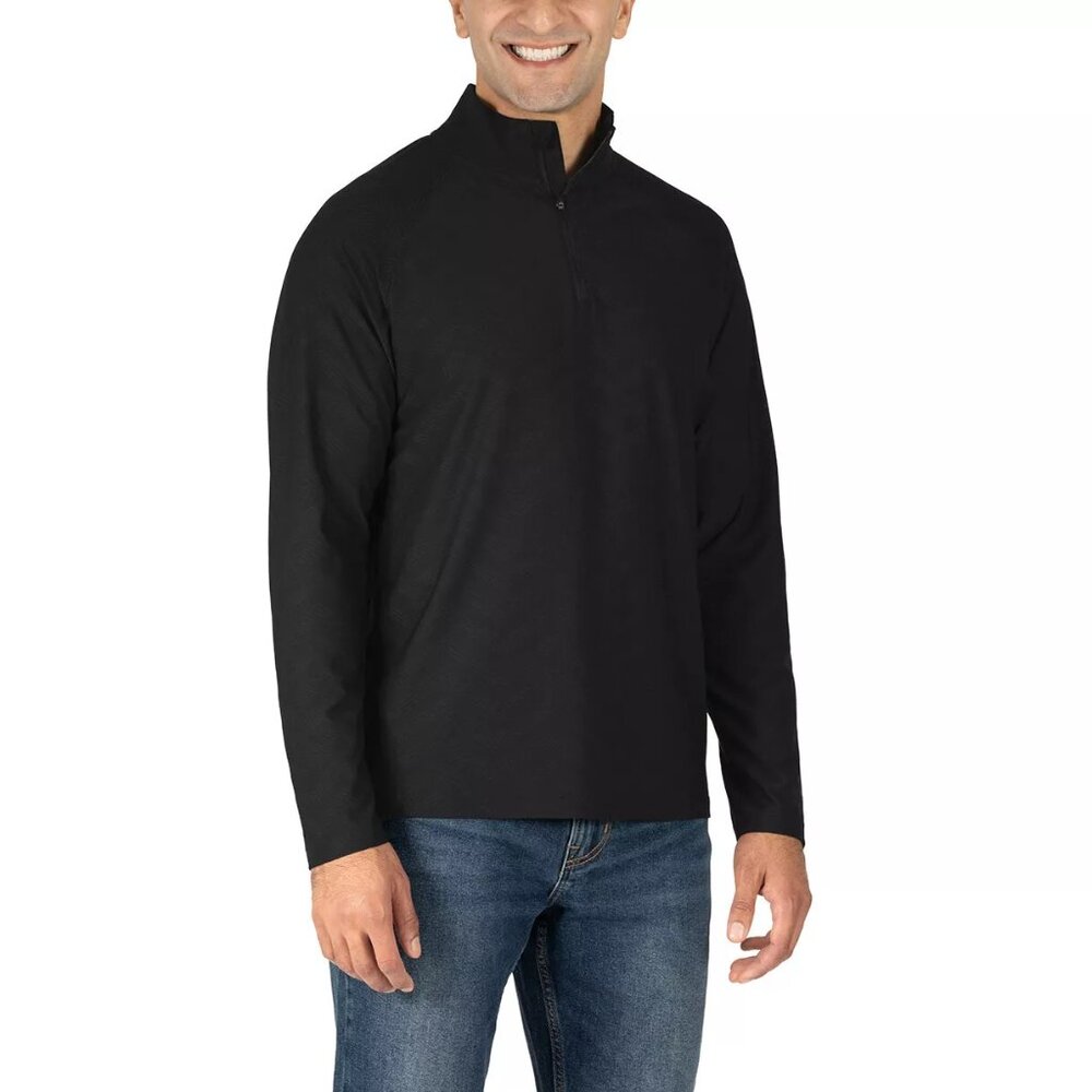 Gerry Men's Active Quarter Zip, Black